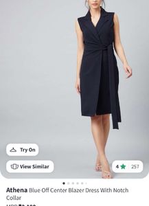 Athena Blue Blazer Dress