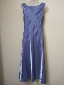 Blue Embroidered Maxi Dress