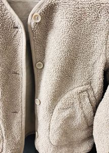 Uniqlo Beige Fleece Jacket