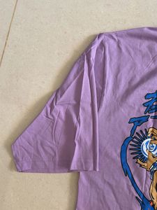 Japanese Lavender Graphic Print Tee