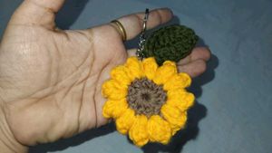 Sunflower Keychain