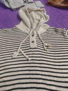 Striped Hoodie Sweater