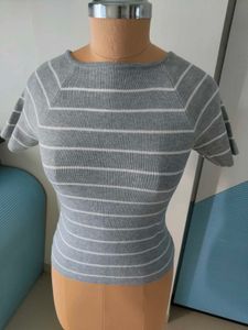 Trendy Striped Slim Fit Tee ..