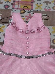 Girls Frock Rose Gold Pink Colour #under500