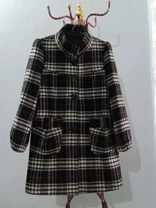 Plaid Wool Coat
