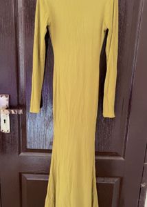 Stylish Green long bodycon dress