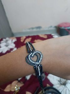 Black And Silver Bracelet
