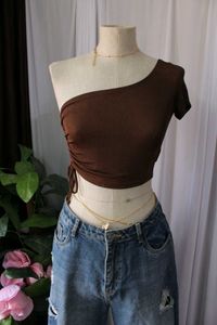 H&amp;M One Shoulder Crop Top