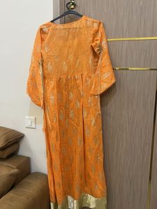 Light Orange/peach A-line Kurta