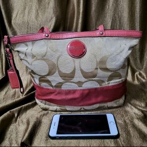 Coach Signature Canvas Tote Bag