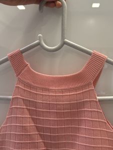 Peach Halter Neck Top