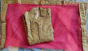 Short Festive Kurta With Dupatta