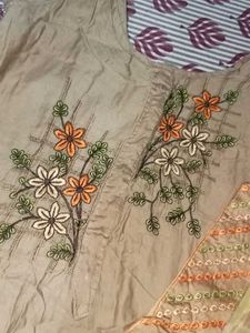 Embroidered Kurta Set with Dupatta