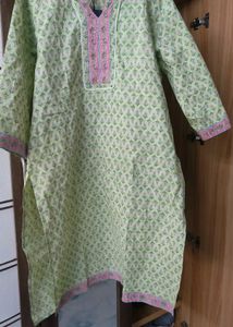 Cotton Printed Kurta Set With Dupatta