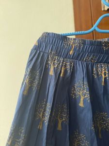 Navy Blue Ethnic Skirt