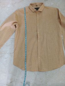 MEN&#39;S BEIGE FULL SLEEVES SHIRT