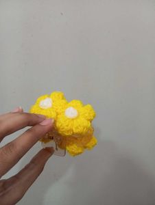 Handmade Crochet Flower Hair Clip