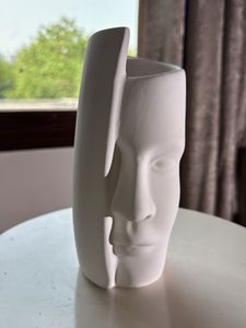Ceramic white Face Vase Multipurpose