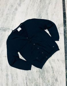 Zara Classic Navy Cardigan