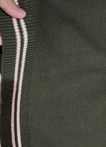 Dark Green V-Neck Sweater
