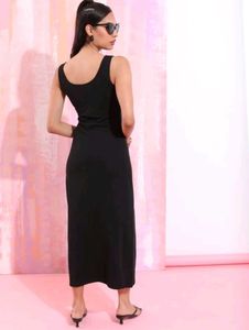 Tokyo Talkies Women Maxi Black Dress