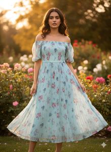Floral Print Girls Dress (13 to 19 ) years