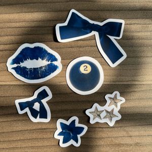 Blue Aesthetic Phone Case Stickers