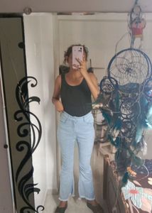 Sky Blue Bootcut Jeans