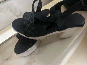 Black Heeled Sandals