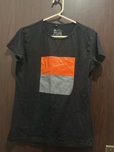 Black Graphic Print T-Shirt