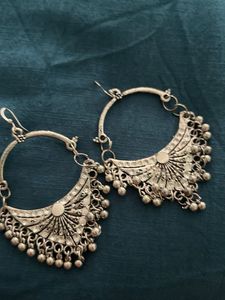 Silver Boho Dangle Earrings