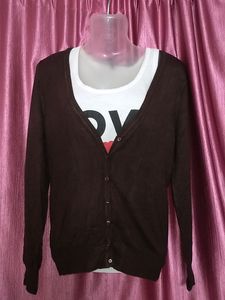 Coffee Brown 🤎☕ Branded Cardigan With Tag