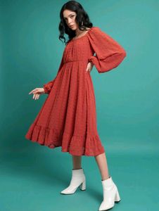 Tokyo Talkies Women A-line Midi Dress