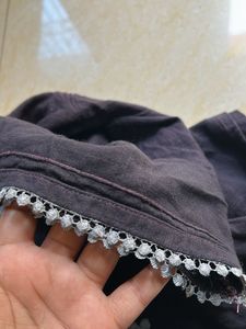 Lace Work Straight Kurta