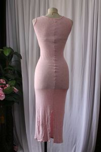 Pink Bodycon Midi Dress