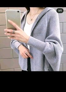 Cozy Grey Knit Sweater