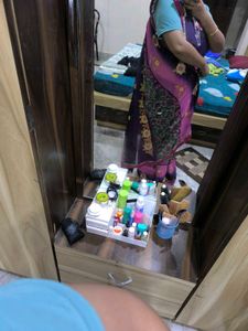 Purple Pink Flower Work Saree.