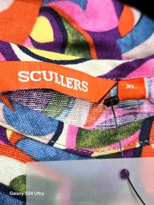 Colorful Printed Top with a Stylish waist belt