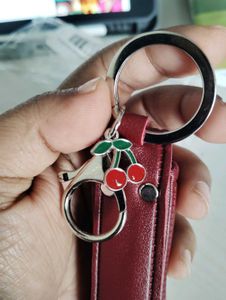 Tira Lipstick  holder with Cherry keychain