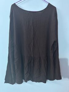 XXL  Black Button-Down Top