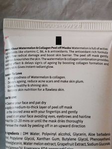 Watermelon &amp; Collagen Peel Off Mask