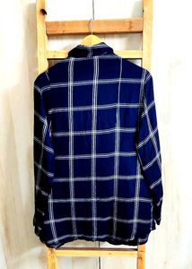 Dark Blue Cotton Shirt Bust Size-44