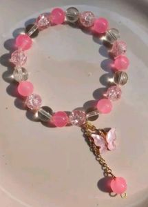 Dainty Daisy,Panda,Hearts, Glass,Marble Beads Brac