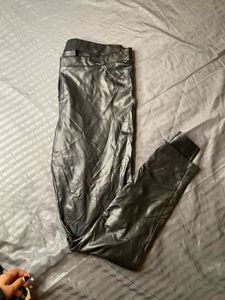 glossy leather bottoms