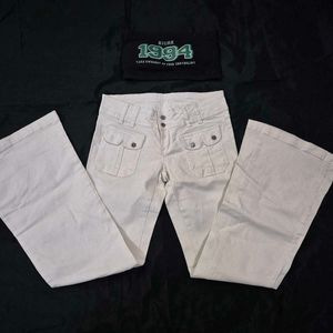 low waist bootcut Y2K Denim Jeans Flared