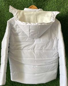 White Quilted Puffer Jacket