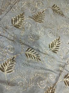 Gray Dupatta Like Dress Material