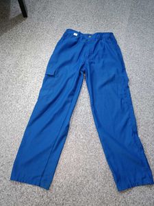 Blue poly cotton pants👖
