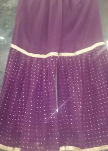 Purple Embroidered Kurta