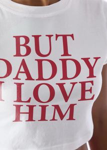 but daddy i love him crop tshirt